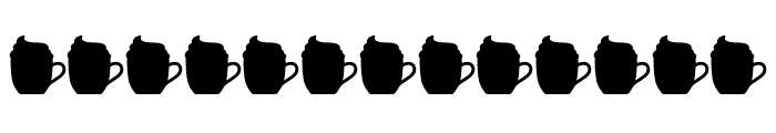 Santa Mug Font UPPERCASE