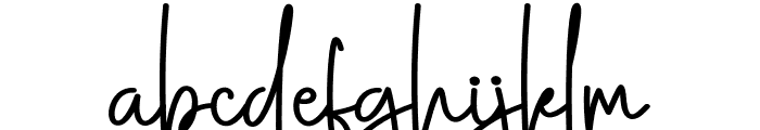 Santa Signature Font LOWERCASE