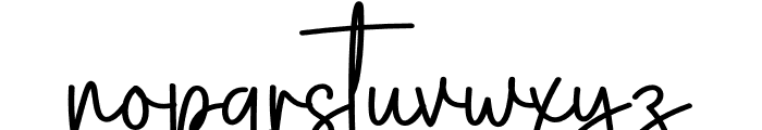 Santa Signature Font LOWERCASE