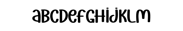 Santa Snowman Font LOWERCASE