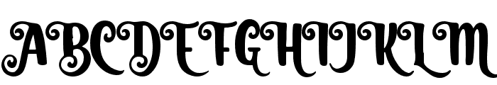 SantanoChristmas-Regular Font UPPERCASE