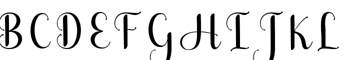 Santha-Regular Font UPPERCASE