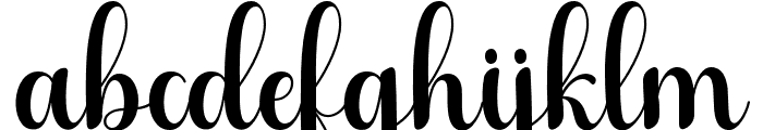 Santha-Regular Font LOWERCASE
