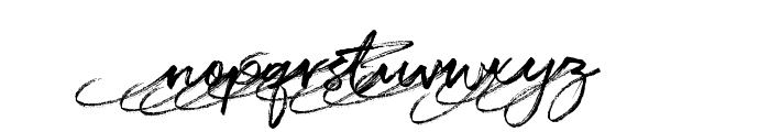 Santiago Vincent Swishes SVG Font LOWERCASE