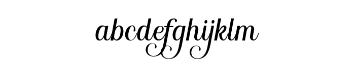 SantillanaDaughter-Regular Font LOWERCASE