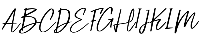 Santorina-italic Font UPPERCASE