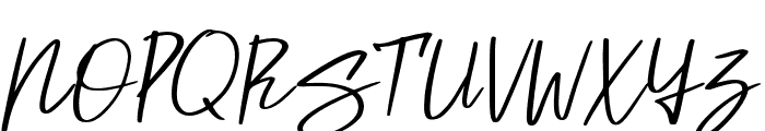 Santorina-italic Font UPPERCASE