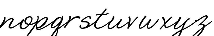 Santos Script Font LOWERCASE