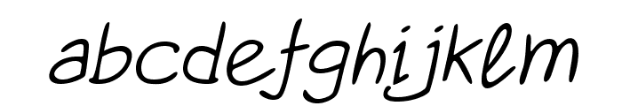 Santosa Handwriting Italic Font LOWERCASE