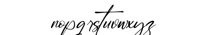 Santtany Italic Font LOWERCASE