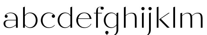 Sard ExtraLight Font LOWERCASE