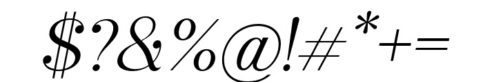 Sard-LightItalic Font OTHER CHARS
