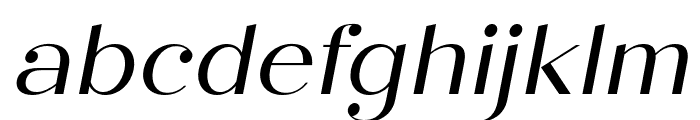 Sard-RegularItalic Font LOWERCASE