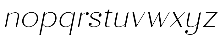 Sard Thin Italic Font LOWERCASE