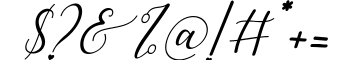 Sarilla Script Italic Font OTHER CHARS