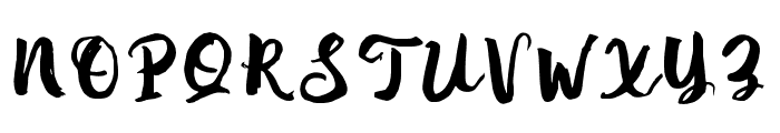 SarthinaBrush Font UPPERCASE