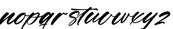 Sartori Bathone Italic Font LOWERCASE