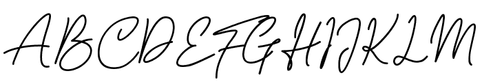 Sarttink Signature Font UPPERCASE