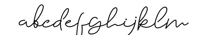 Sarttink Signature Font LOWERCASE