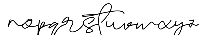 Sarttink Signature Font LOWERCASE