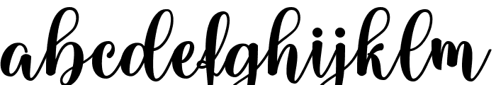 Sathya Script Regular Font LOWERCASE