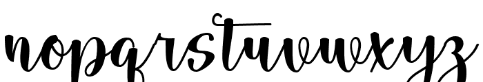 Sathya Script Regular Font LOWERCASE