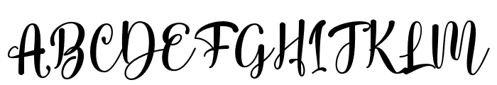 SathyaScript-Regular Font UPPERCASE
