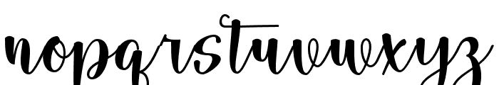 SathyaScript-Regular Font LOWERCASE