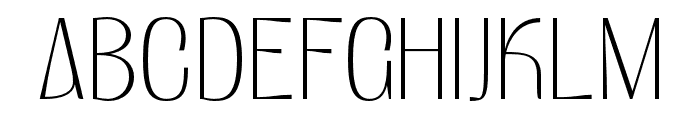 Satigof Thin Font UPPERCASE