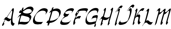Satimah-Italic Font UPPERCASE