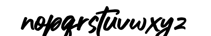 Satisfied Brush Font LOWERCASE