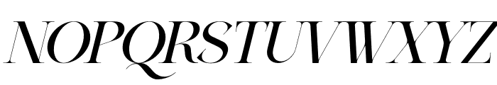 Satista Italic Font UPPERCASE