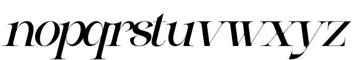 Satista Italic Font LOWERCASE