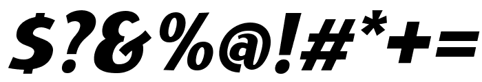 Satrio ExtraBlack Italic Font OTHER CHARS