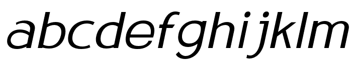 Satrio-ExtraLightItalic Font LOWERCASE
