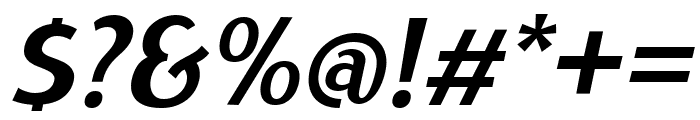 Satrio Semi Bold Italic Font OTHER CHARS
