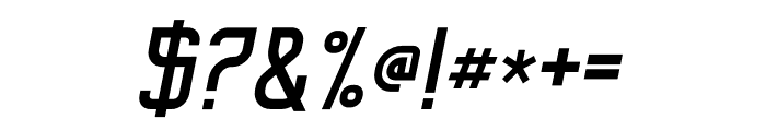 Satriya Regular Italic Font OTHER CHARS