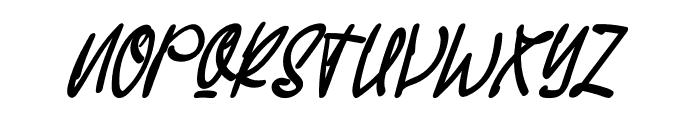 Saturday Rain Font UPPERCASE