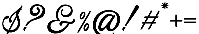 Saturide Script Font OTHER CHARS