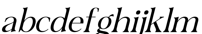 Saunde Italic Font LOWERCASE