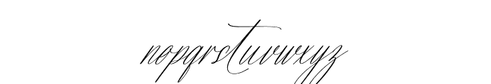 Savanah Glamour Italic Font LOWERCASE