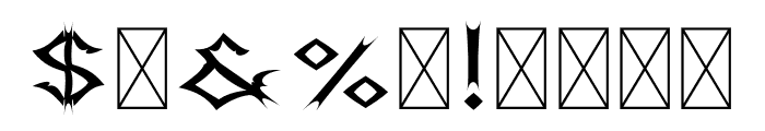 Sawtooth-Regular Font OTHER CHARS