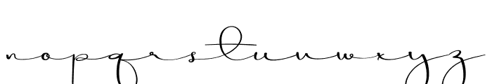 Saxophone Signature Font LOWERCASE