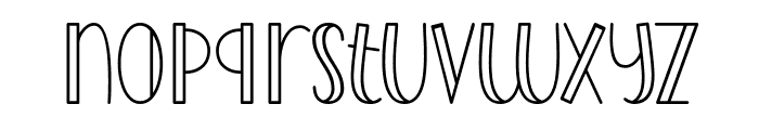 Say To Love Outline Font LOWERCASE