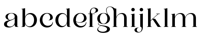 Saylist Regular Font LOWERCASE