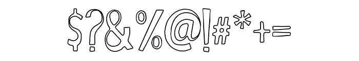 Saymour Outline Font OTHER CHARS