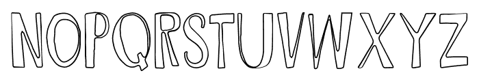 Saymour Outline Font UPPERCASE