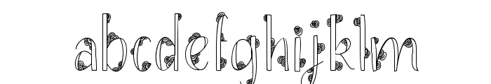 Scallop Font LOWERCASE