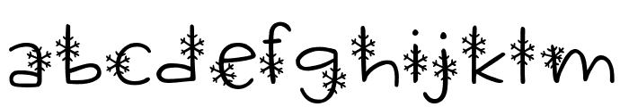 Scamper Snowy Font LOWERCASE