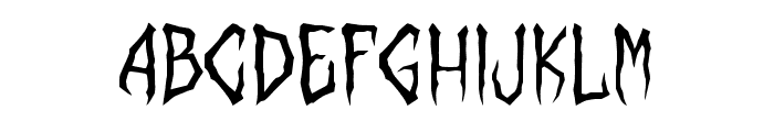 ScarRockRegular Font LOWERCASE